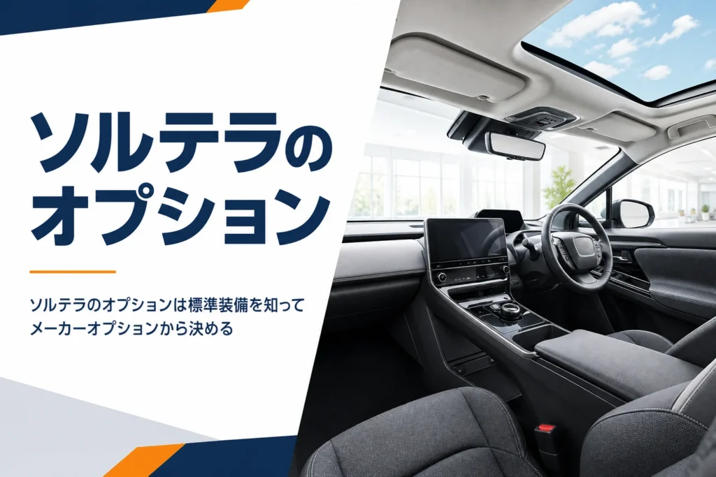 大型ディスプレイとパノラマルーフのある電気SUVの室内