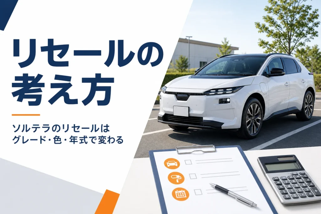 電気自動車の査定と売却のイメージ