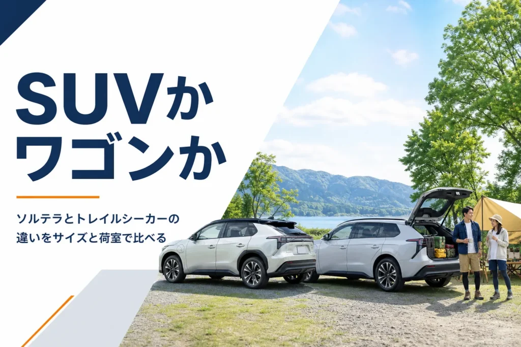 ソルテラとトレイルシーカーを並べて比べるイメージ